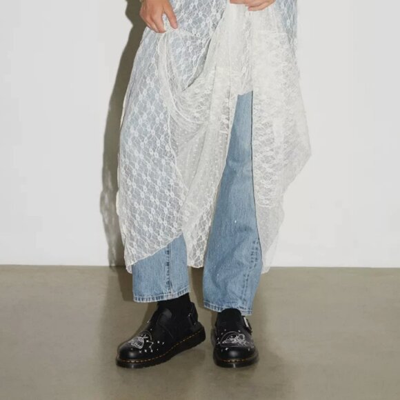 Dr. Martens JORGE II CELESTIAL MOTH EMBROIDERED MULES MSRP$210 Chic & Grunge - Picture 4 of 16